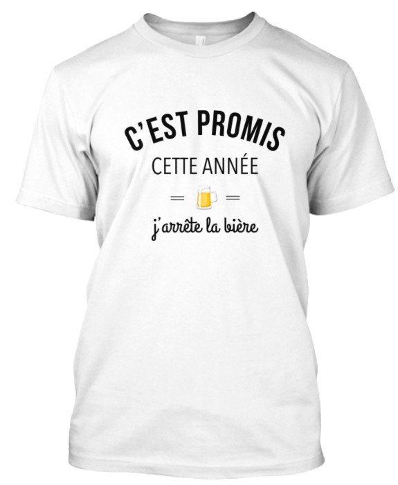 T-Shirt Unisexe J'arrête