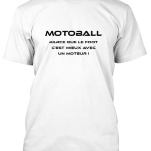 T-Shirt Unisexe motoball blanc