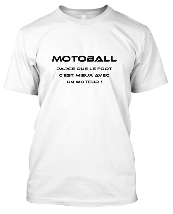 T-Shirt Unisexe motoball blanc