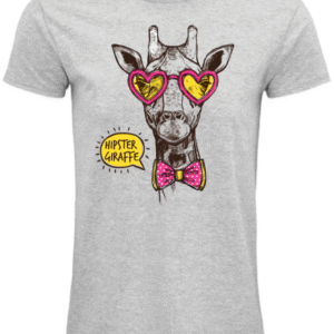 T-Shirt Unisexe Hipster Girafe