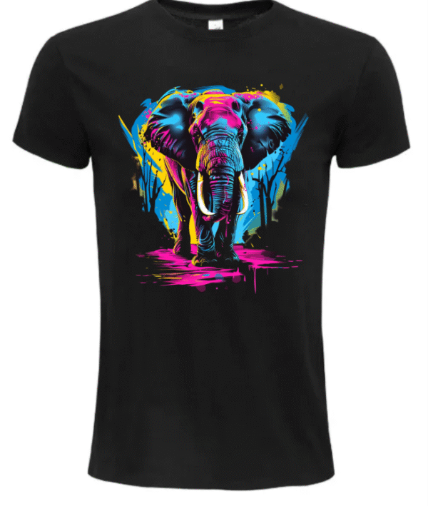 T-Shirt Unisexe éléphant ton bleu