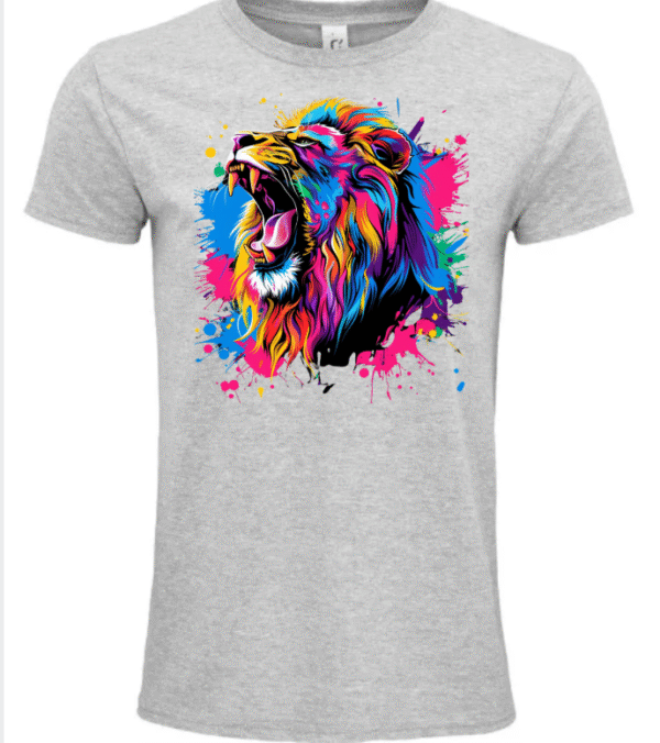 T-Shirt Unisexe lion rugissement