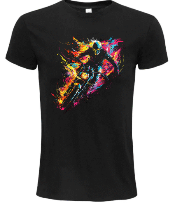 T-Shirt Unisexe Moto tête de mort